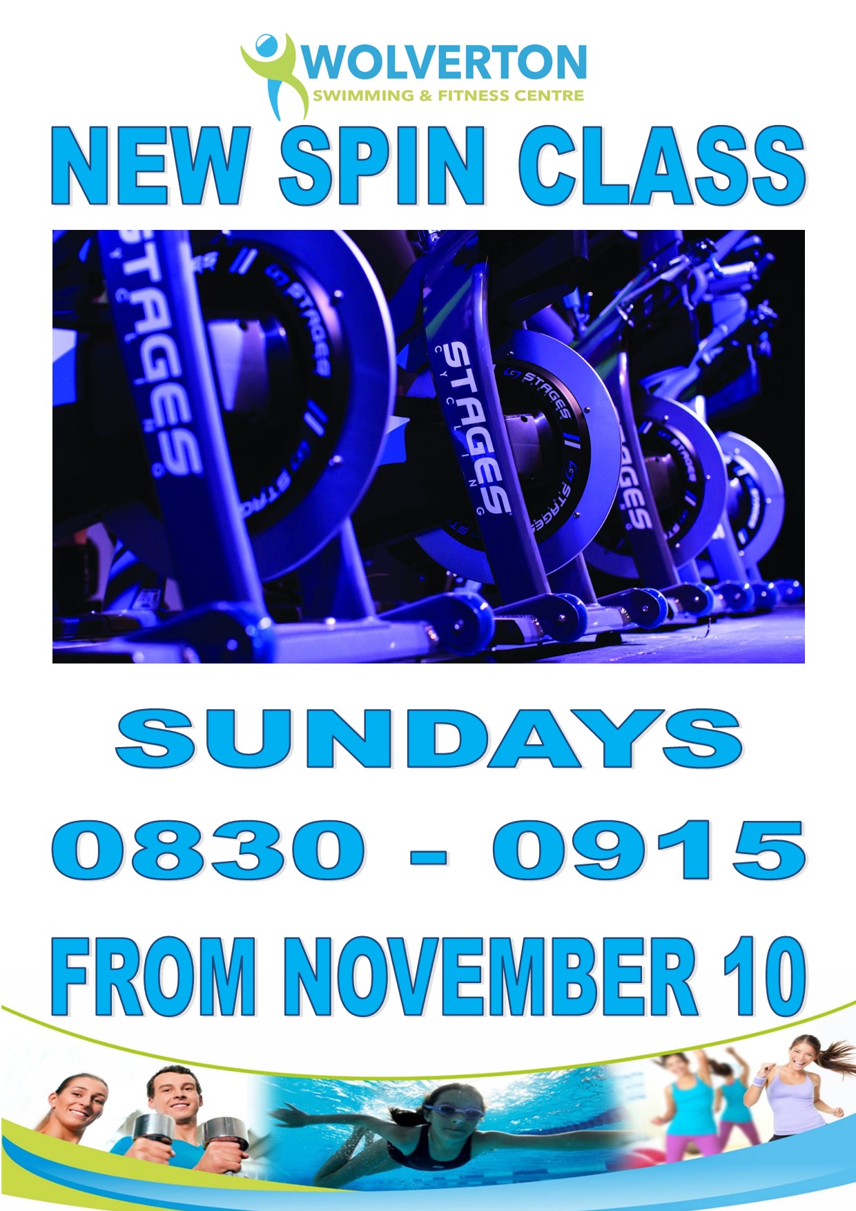 New Sunday Spin Session Wolverton Swimming & Fitness Centre
